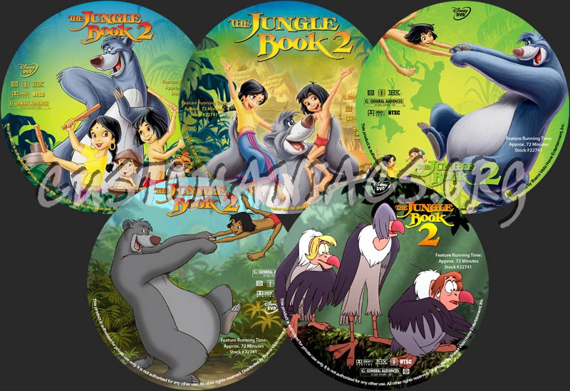 The Jungle Book 2 dvd label