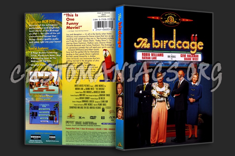 The Birdcage dvd cover