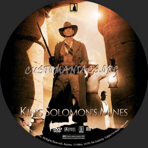 King Solomon's Mines dvd label