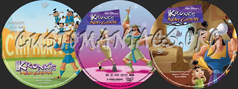 Kronk's New Groove dvd label