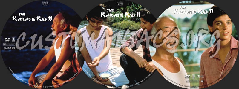 The Karate Kid II dvd label