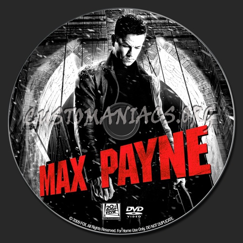 Max Payne dvd label