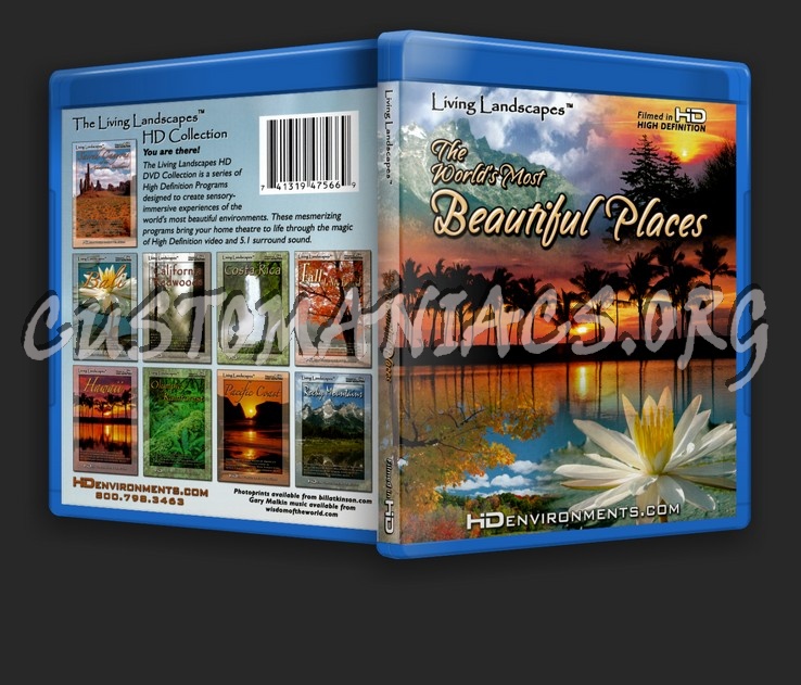 Living Landscapes The World's Most Beautiful Places blu-ray cover