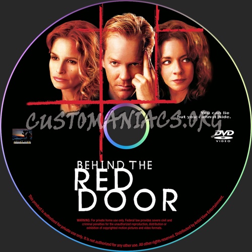 Behind The Red Door dvd label