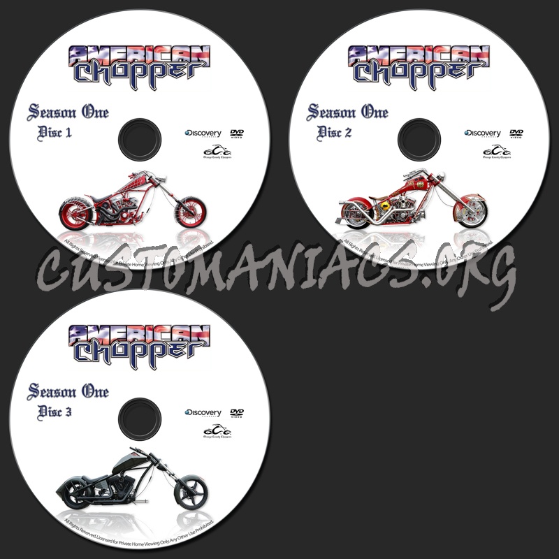 American Chopper Season 1 dvd label