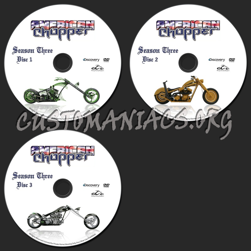 American Chopper Season 3 dvd label