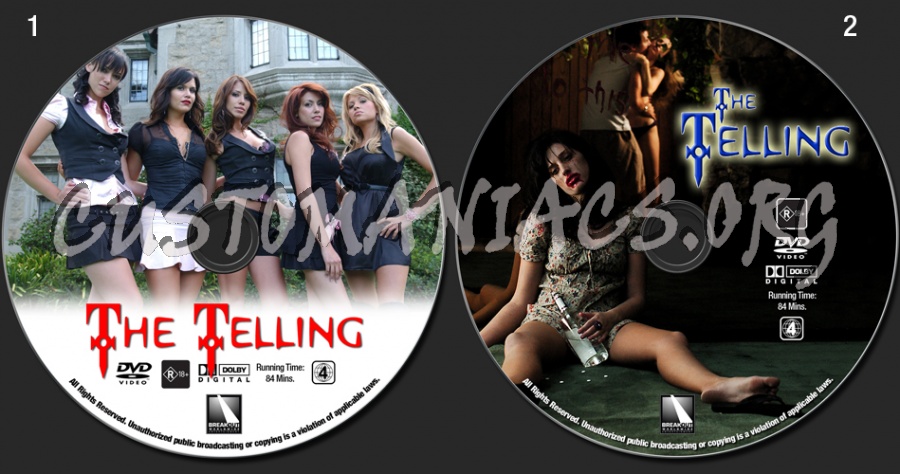 The Telling dvd label