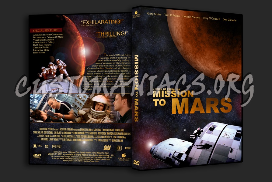 Mission To Mars dvd cover