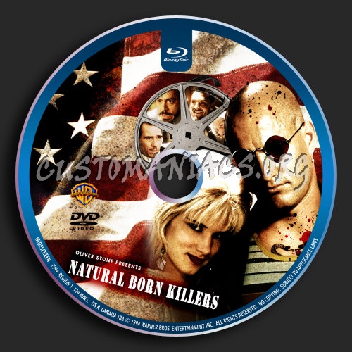 Natural Born Killers blu-ray label