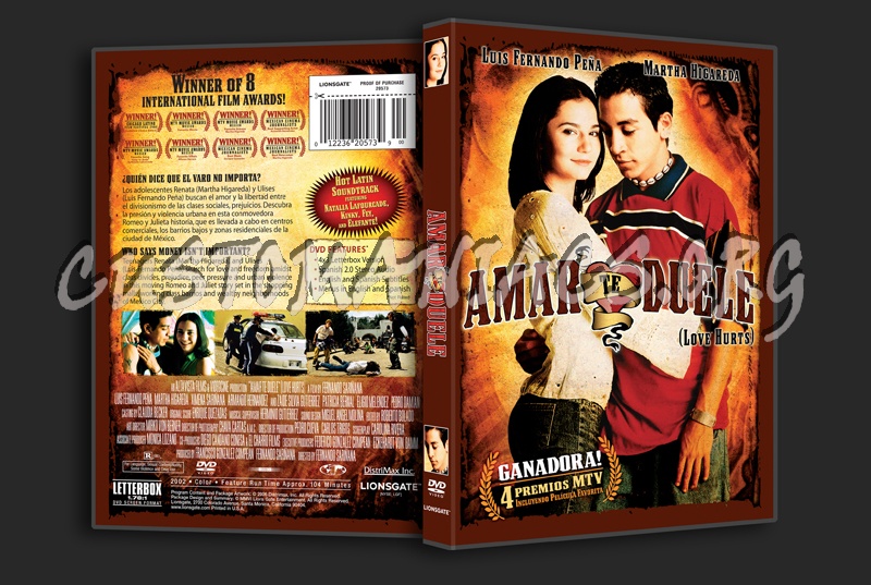 Amar te Duele aka Love Hurts dvd cover