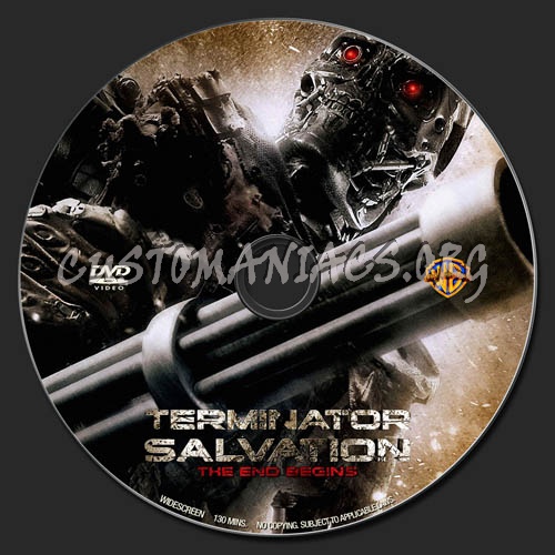 Terminator Salvation dvd label