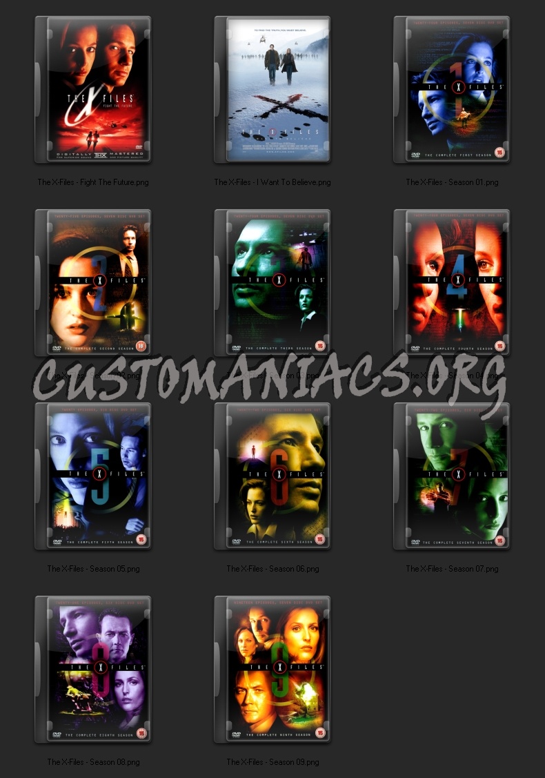 X-Files folder icons 