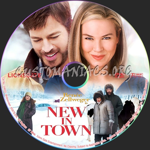 New in Town dvd label