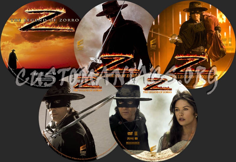 The Legend of Zorro dvd label