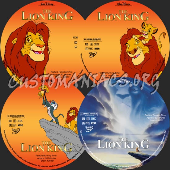 The Lion King dvd label