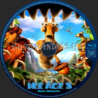 Ice Age 3 blu-ray label