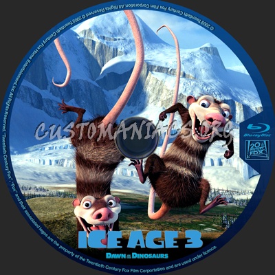 Ice Age 3 blu-ray label