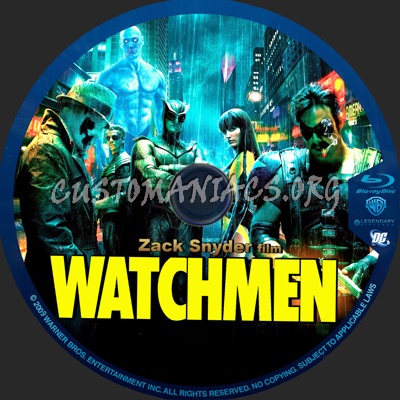 Watchmen blu-ray label