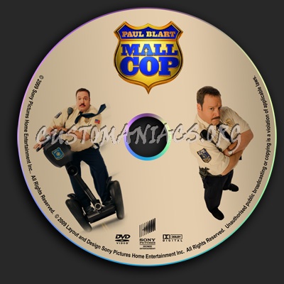 Paul Blart Mall Cop dvd label