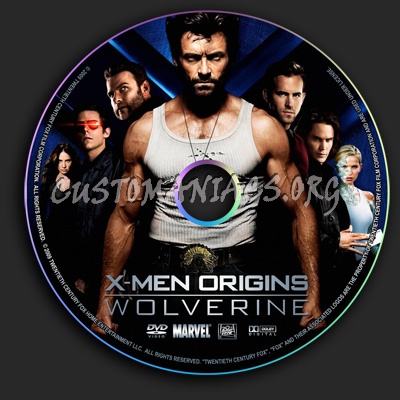 X-men Origins - Wolverine dvd label