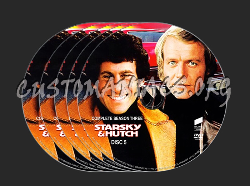 Starsky & Hutch Season 3 dvd label