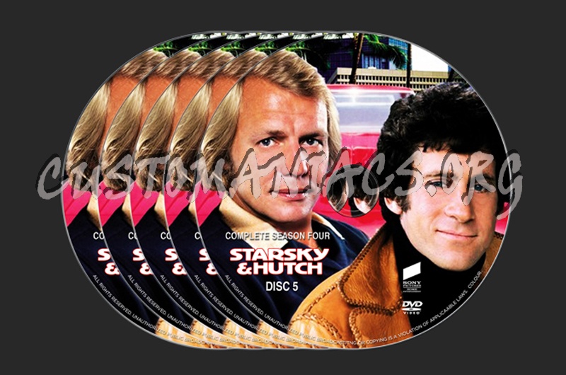 Starsky & Hutch Season 4 dvd label