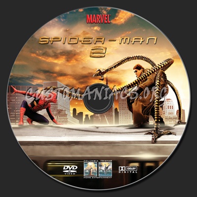 Spider-Man 2 dvd label