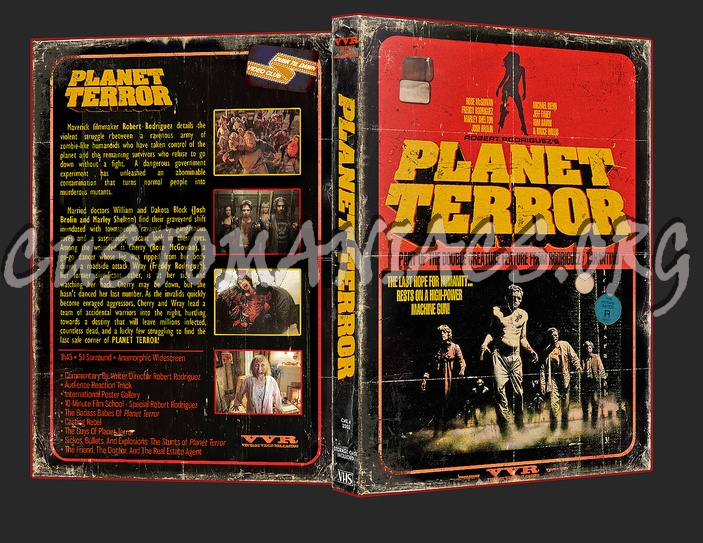 Grindhouse: Death Proof and Planet Terror Vintage dvd cover