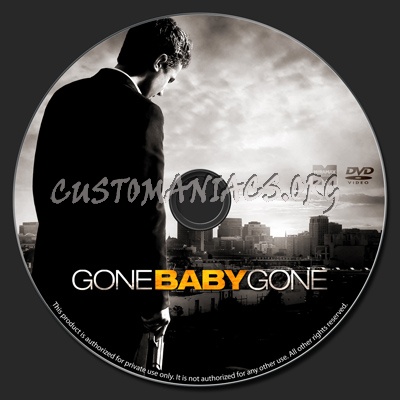 Gone Baby Gone dvd label