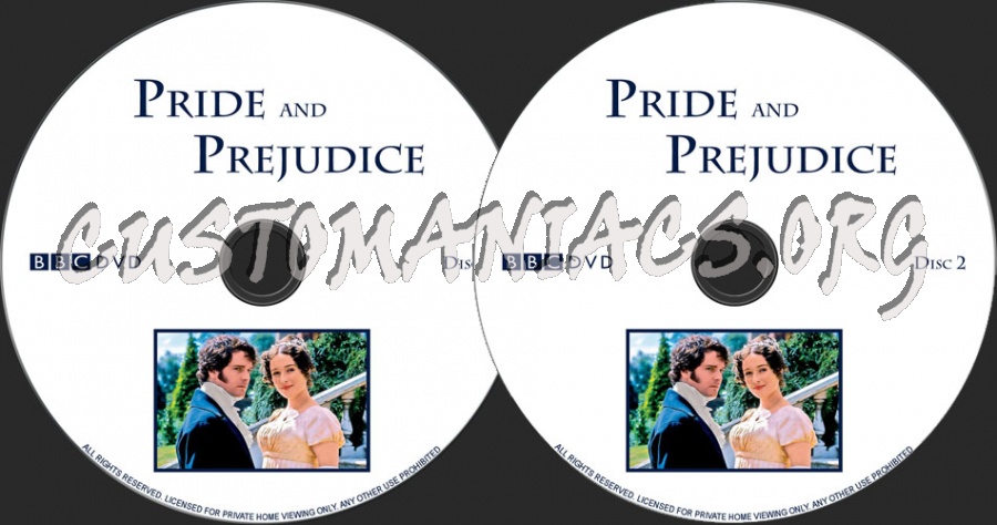 Pride and Prejudice dvd label