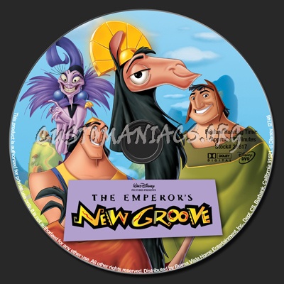 The Emperor's New Groove dvd label