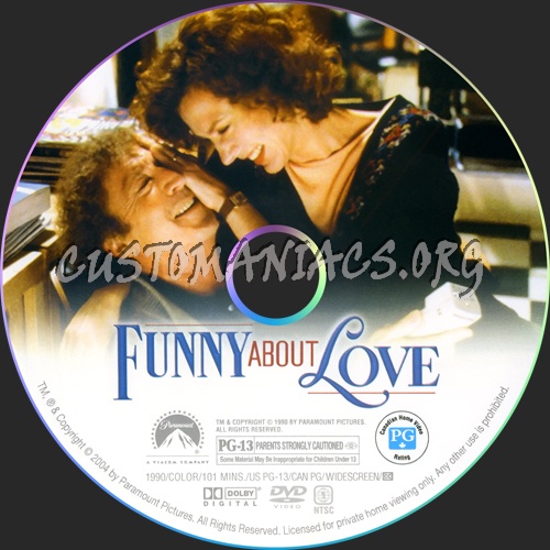 Funny About Love dvd label