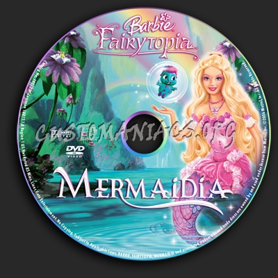 Barbie Fairytopia Mermaidia dvd label DVD Covers Labels by Customaniacs id 61935 free download highres dvd label