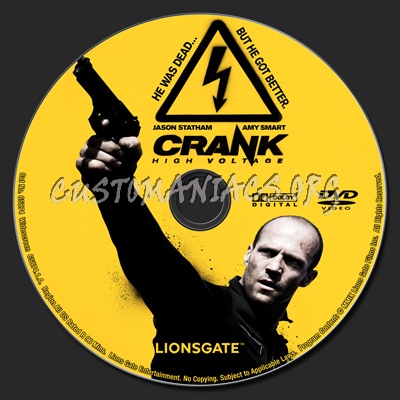 Crank: High Voltage dvd label