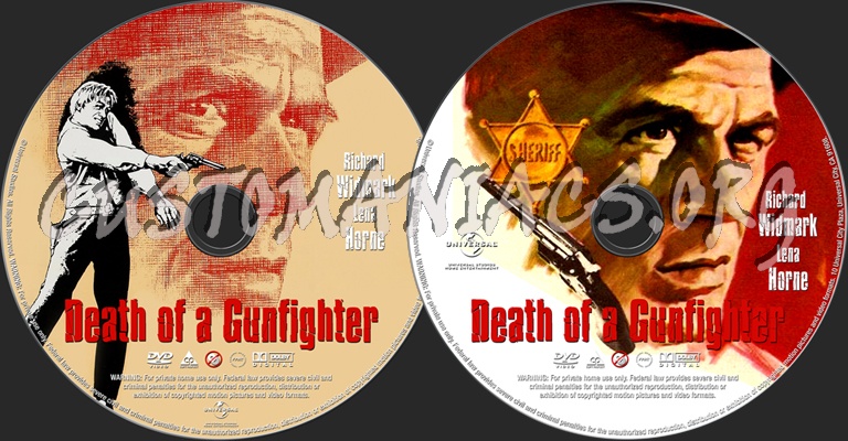 Death of a Gunfighter dvd label DVD Covers Labels by