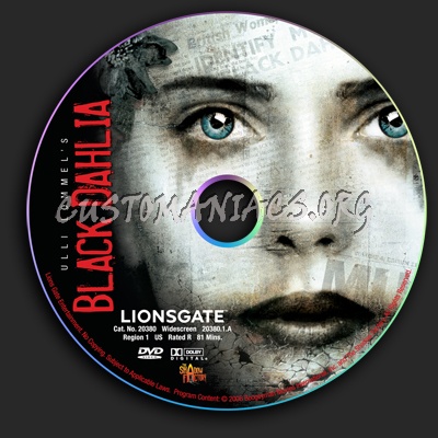 Black Dahlia dvd label