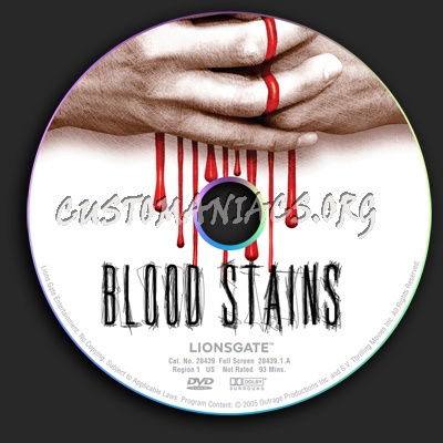 Blood Stains dvd label