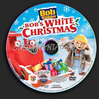 Bob the Builder Bob's White Christmas dvd label