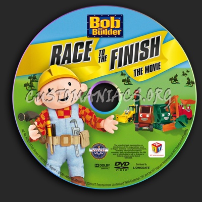 Bob the Builder: Race to the Finish the Movie dvd label