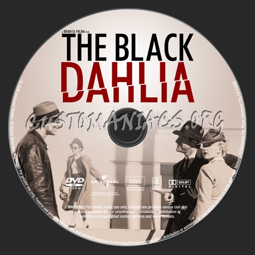 The Black Dahlia dvd label