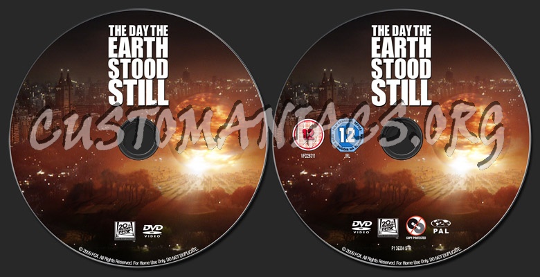 The Day The Earth Stood Still dvd label