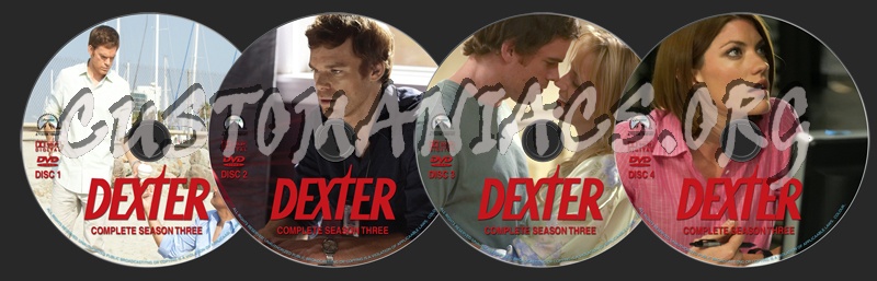 Dexter Season 3 dvd label