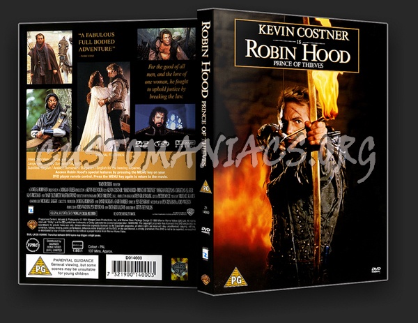 Robin Hood Prince of Thieves dvd cover