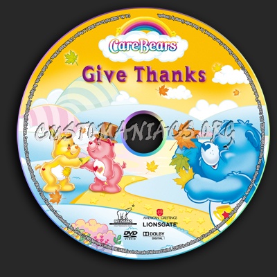 Care Bears Give Thanks dvd label