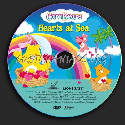 Care Bears Hearts at Sea dvd label