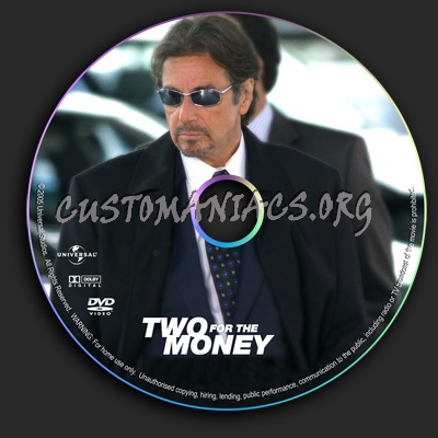 Two For The Money dvd label