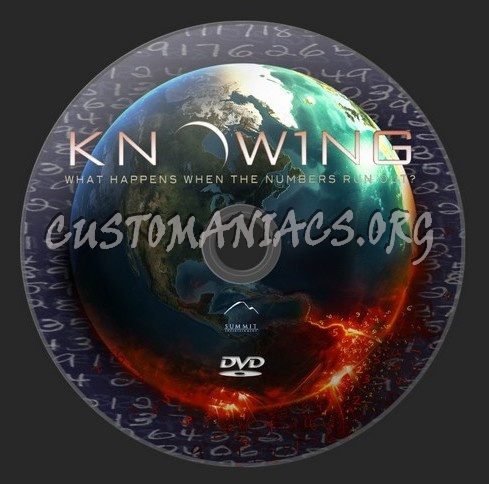 Knowing (2009) dvd label