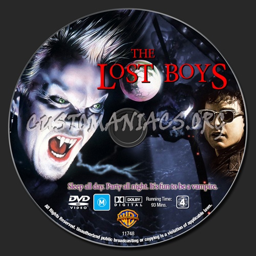 The Lost Boys dvd label