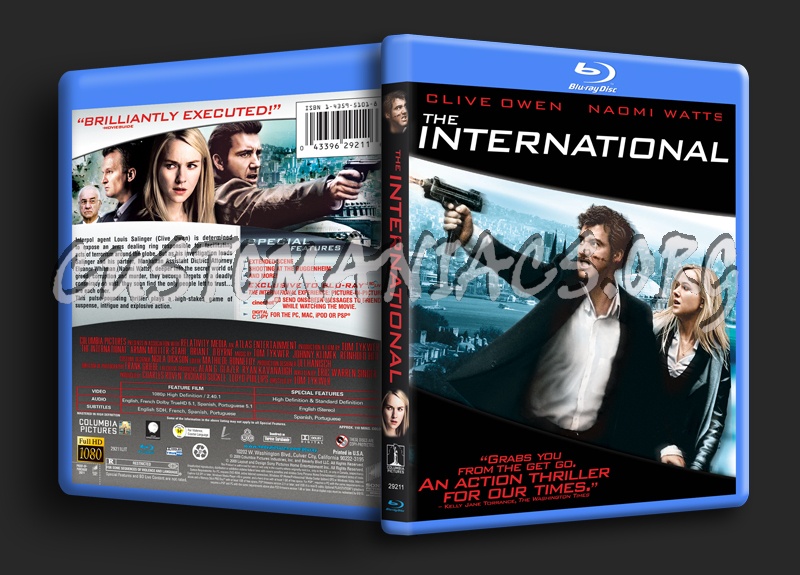 The International blu-ray cover