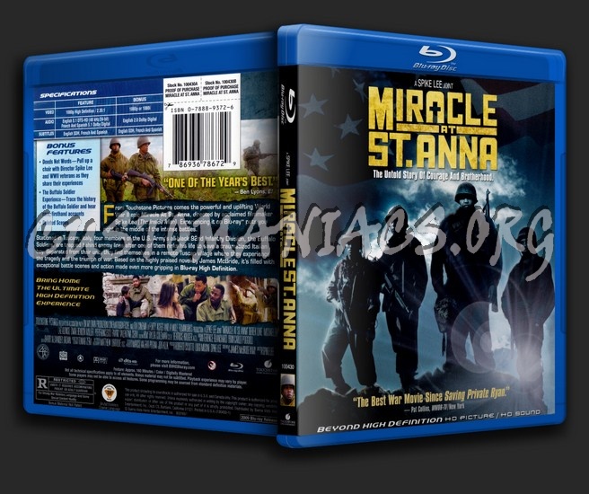 Miracle At St. Anna blu-ray cover